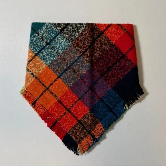 Autumn Rainbow Dog Bandana |  Lets Get Cozy Snap On Pet Cat Accessory | Size XS - Picture 2 of 6